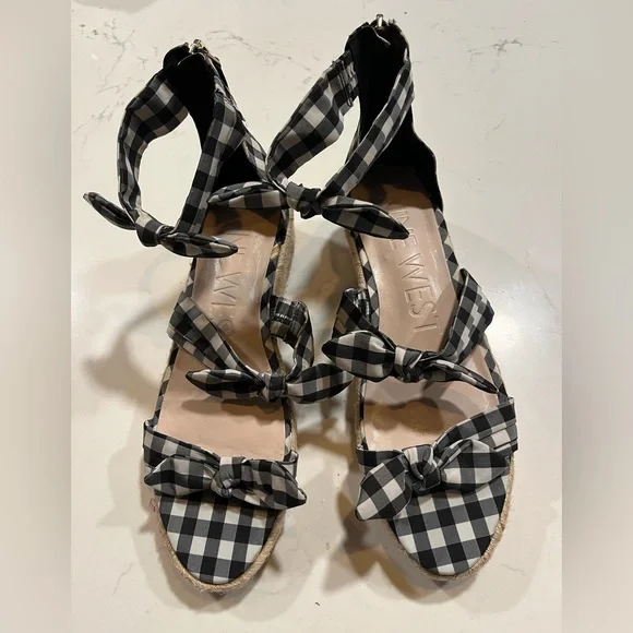 Nine West Shoes New Nine West Allegro Wedge Bow Espadrilles